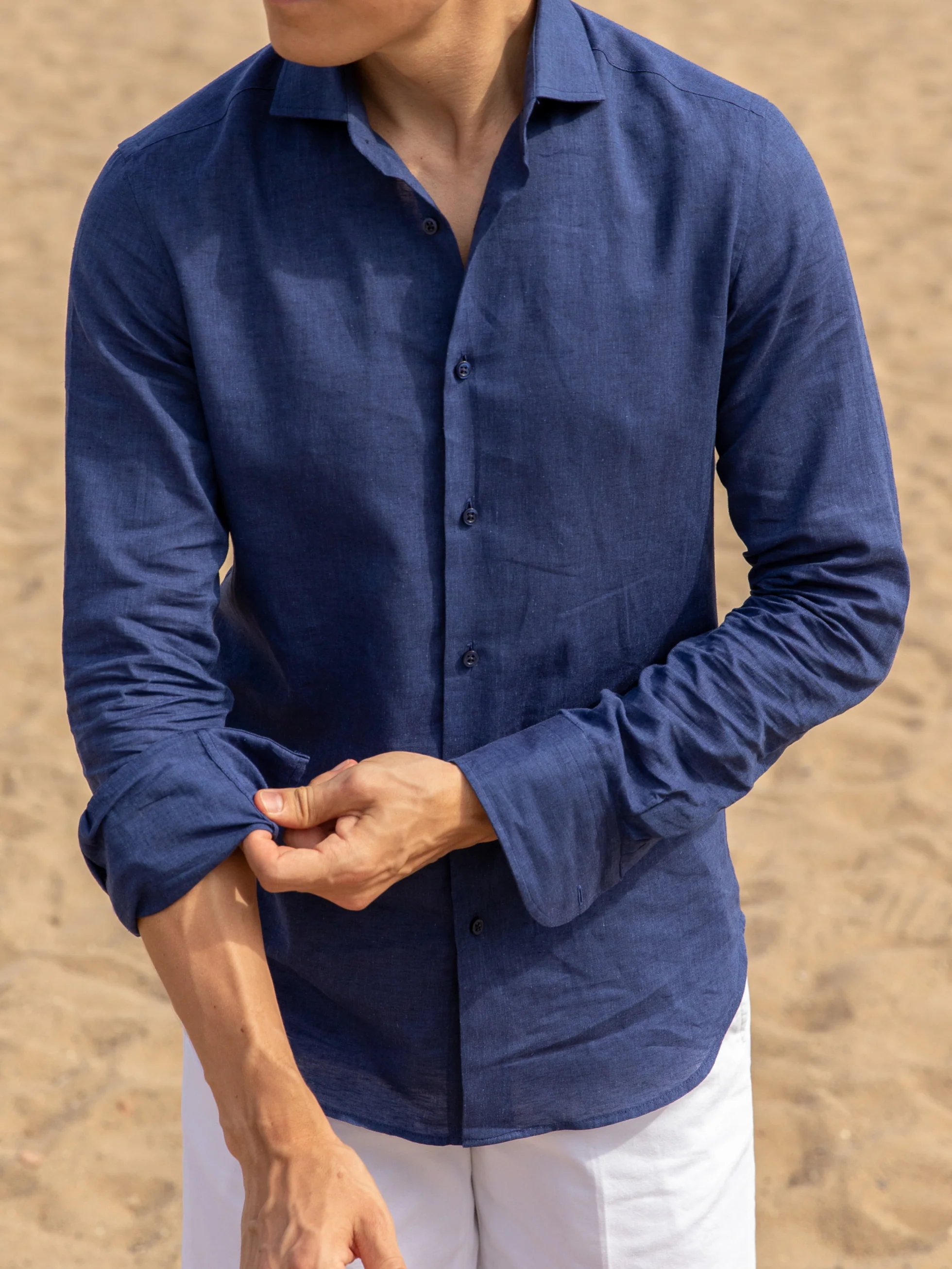 Camisa de Algodón y Lino - Image 4